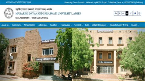 mdsuexam.org result 2021|MAHARSHI DAYANAND SARASWATI UNIVERSITY, AJMER.